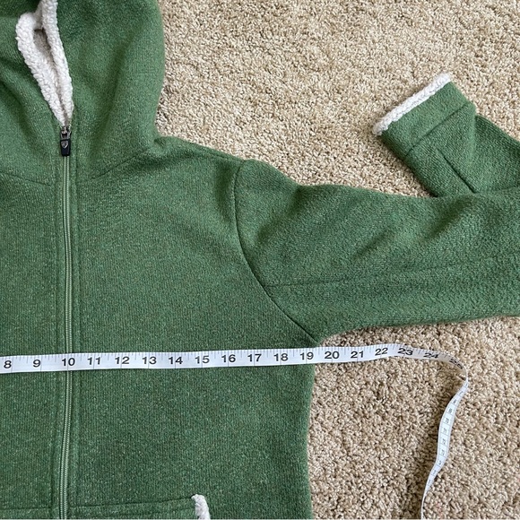 KUHL Women's Hooded Alfpaca Fleece Hooded Zip Up Jacket Coat Size M - Picture 7 of 8